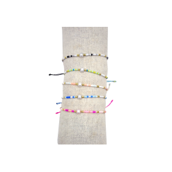 B-1002 - Lot de 35 Bracelets perle nacrée